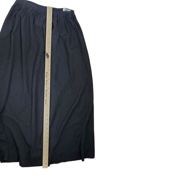 Krista Larson Long Black Skirt S/M/L Elastic Waist Pull On Layering Maxi - Picture 10 of 10